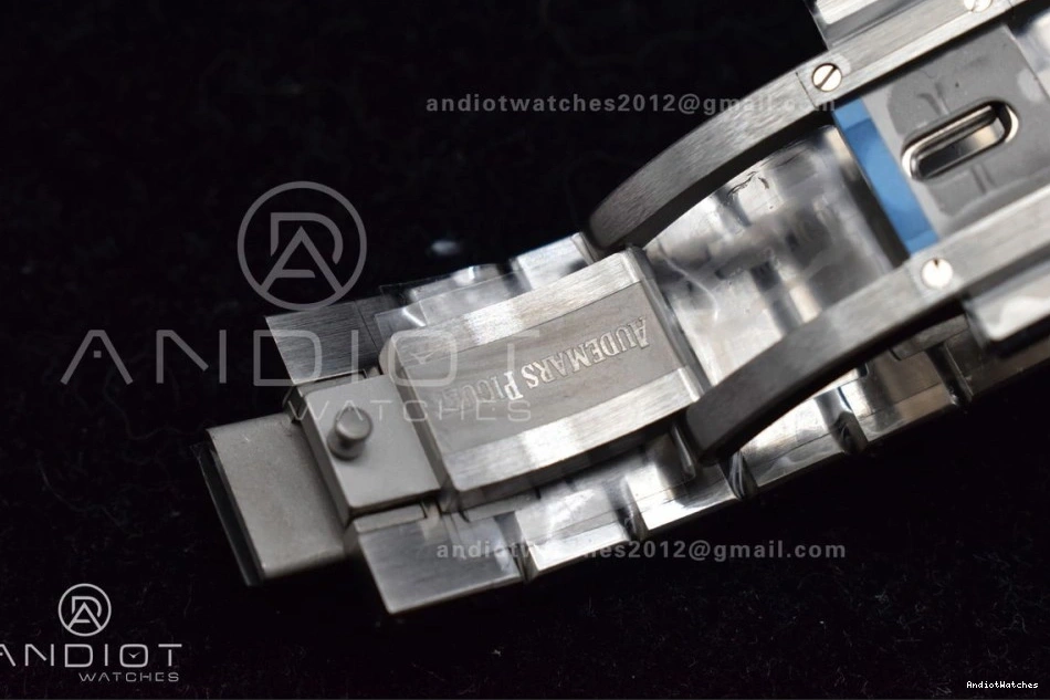 APSF A4302 Royal 15500 Clone Oak Bracelet SS on 41mm Textured 449 Best Affordable Super Edition 1:1 White SS Dial 0206